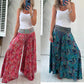 💥Begrenzter Ausverkauf 50% RABATT😍Ethnische Paisley-Druck Elastische Patchwork-Taille Leichte Hosen