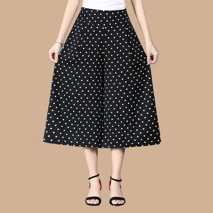 🔥KOSTENLOSER VERSAND BEI KAUF VON 2🔥 Damen Culottes aus Chiffon mit hohem elastischem Bund und weitem Bein, plissiert.