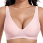 💕HEIßER Verkauf 50% Rabatt💕 Jelly Kabellose Damen Komfortable Kabellose BHs Push Up Bralettes Nahtlose T-Shirt-BHs Deep V Alltags-BHs
