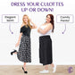 🔥KOSTENLOSER VERSAND BEI KAUF VON 2🔥 Damen Culottes aus Chiffon mit hohem elastischem Bund und weitem Bein, plissiert.