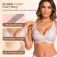 💕HEIßER Verkauf 50% Rabatt💕 Jelly Kabellose Damen Komfortable Kabellose BHs Push Up Bralettes Nahtlose T-Shirt-BHs Deep V Alltags-BHs