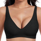 💕HEIßER Verkauf 50% Rabatt💕 Jelly Kabellose Damen Komfortable Kabellose BHs Push Up Bralettes Nahtlose T-Shirt-BHs Deep V Alltags-BHs