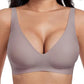 💕HEIßER Verkauf 50% Rabatt💕 Jelly Kabellose Damen Komfortable Kabellose BHs Push Up Bralettes Nahtlose T-Shirt-BHs Deep V Alltags-BHs