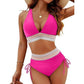 🔥Sommerschlussverkauf - 50% Rabatt🔥✨👙Hoch taillierte Bikini-Sets mit Bauchansatz und Farbblock
