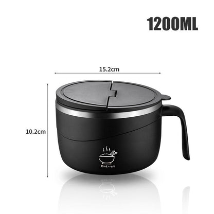 🍲 50 % RABATT! 🍜304 Edelstahl isolierte Ramen-Schüssel